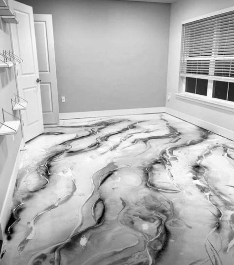 epoxy flooring white color